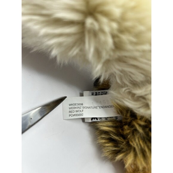 Ganz Webkinz Signature Endangered Red Wolf Plush Stuffed Animal - No Code - Picture 15 of 16